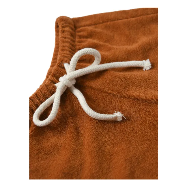 Pantaloncini in spugna | Terracotta