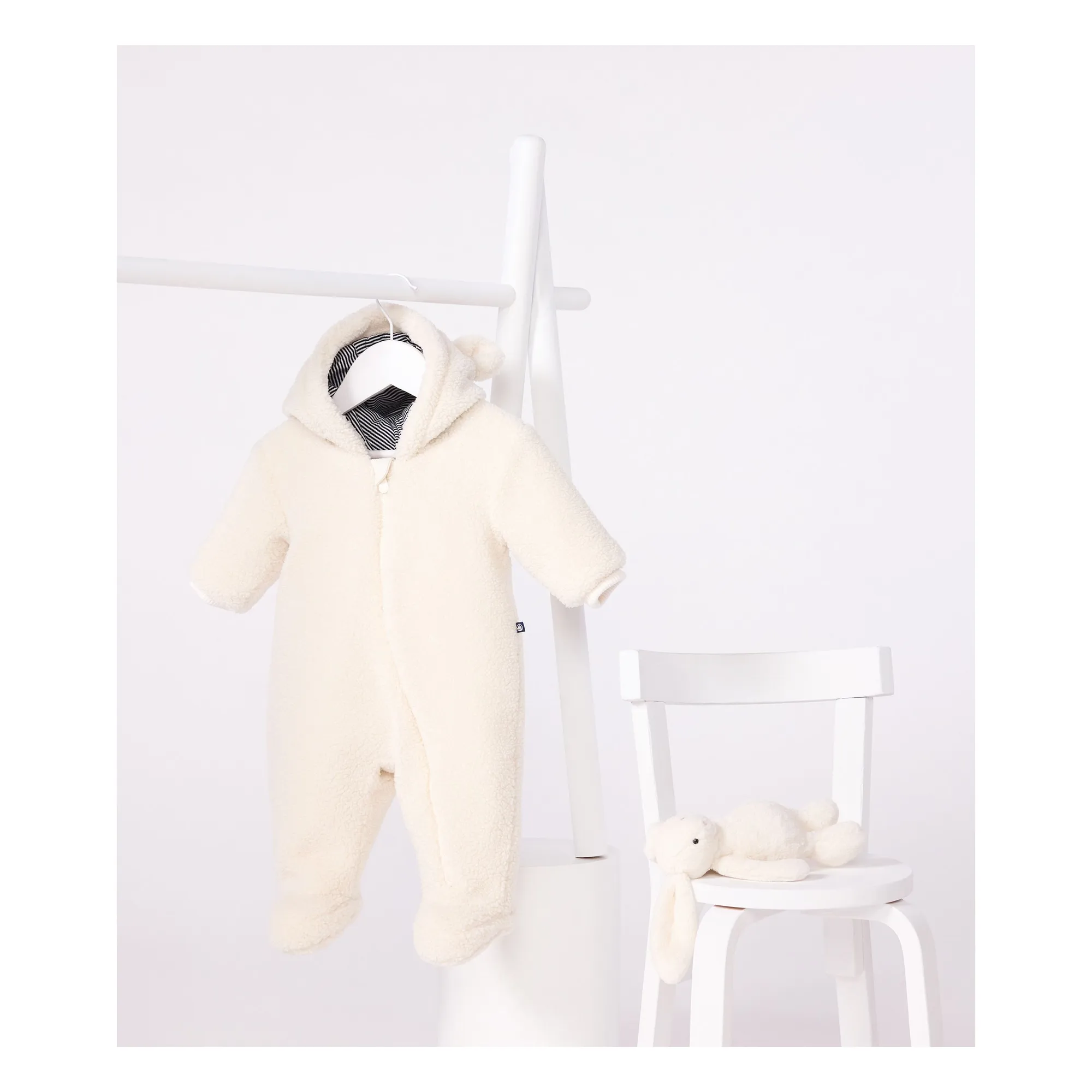 Petit Bateau Ecru Pilote Sherpa Ears
