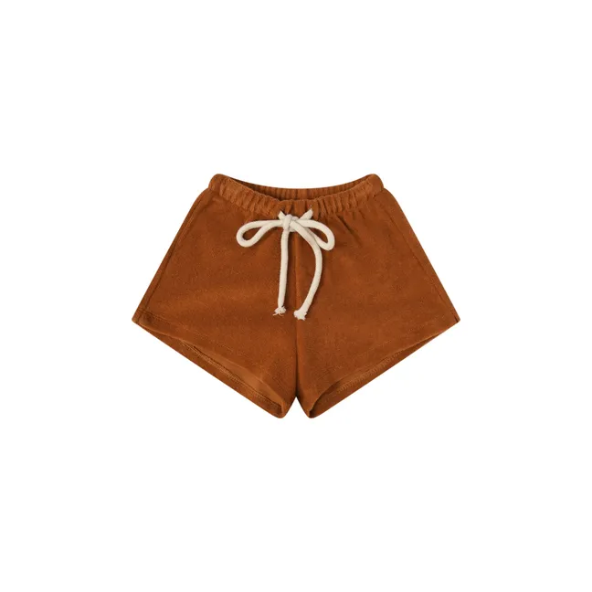 Pantalones cortos de rizo | Terracotta