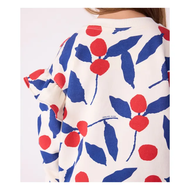 Sudadera Leaf Ruffle | Crudo