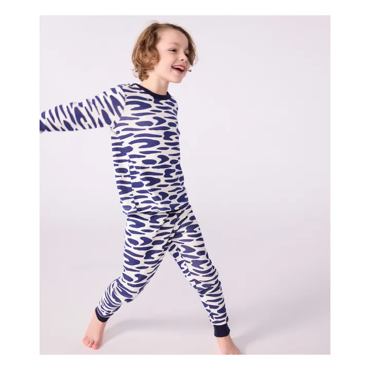 Set Pyjama und Maske Zebra | Seidenfarben- Produktbild Nr. 0