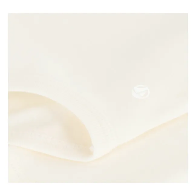 Body Col Roulé Uni Coton Bio | Ecru