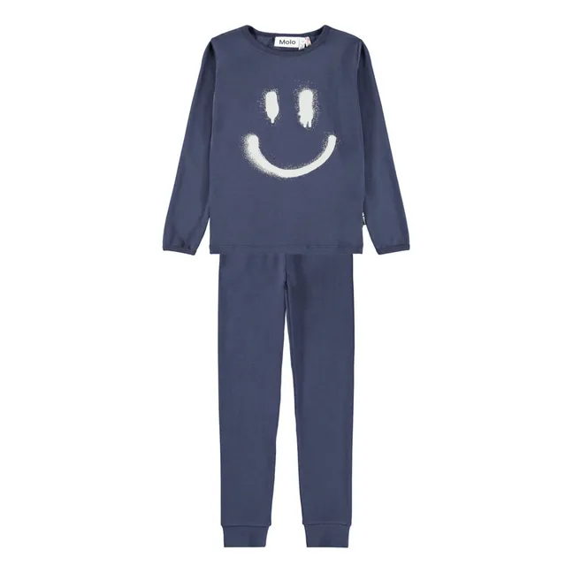 Pyjama Lue Coton Bio | Bleu