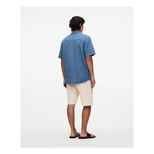 Camicia Coronet Cuba Waffle | Blu