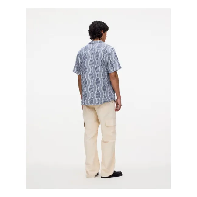 Camicia Como Cuba Waffle | Blu