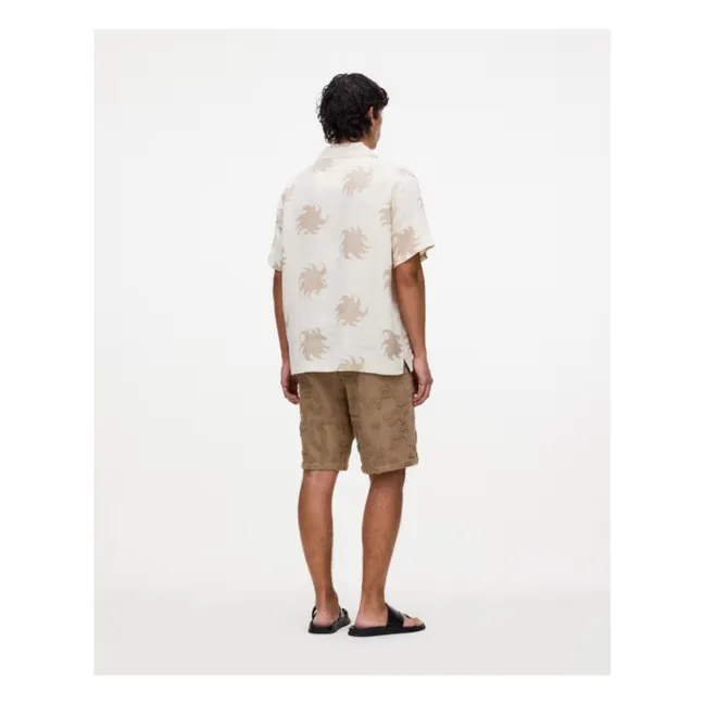 Hazel Ember Camisa de lino de Girona | Beige