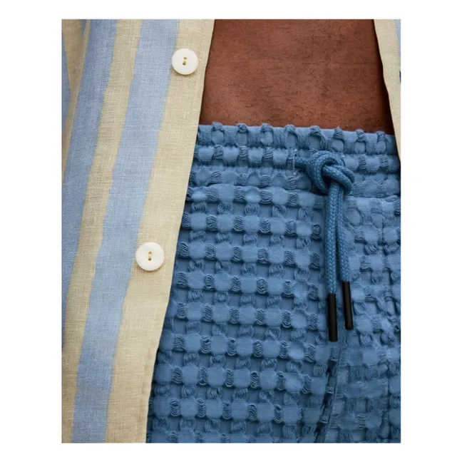 Short Coronet Porto Waffle | Bleu