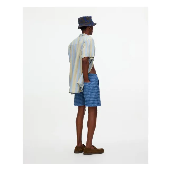 Short Coronet Porto Waffle | Bleu