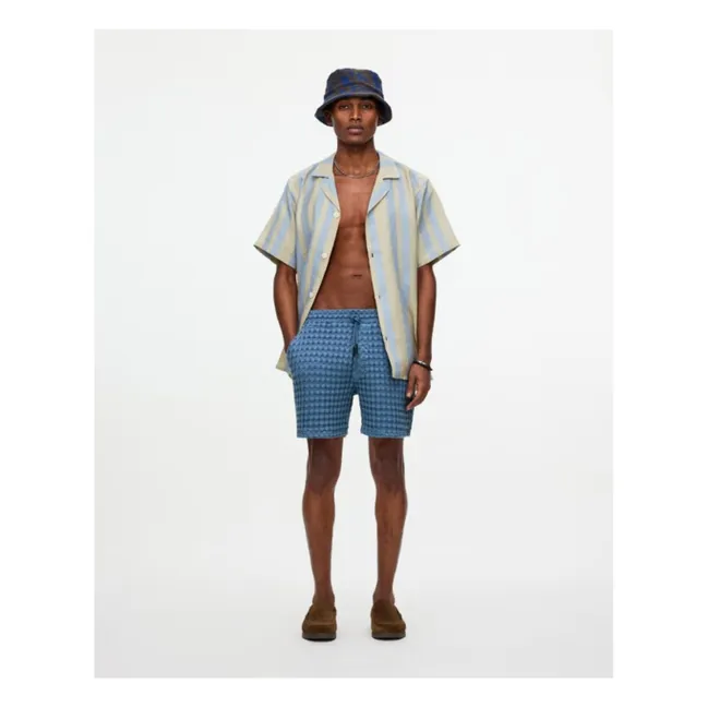 Short Coronet Porto Waffle | Bleu