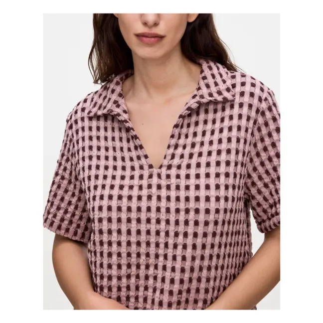 Chemise Ferratelle Jaffa Waffle | Vieux Rose