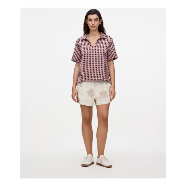 Chemise Ferratelle Jaffa Waffle | Vieux Rose