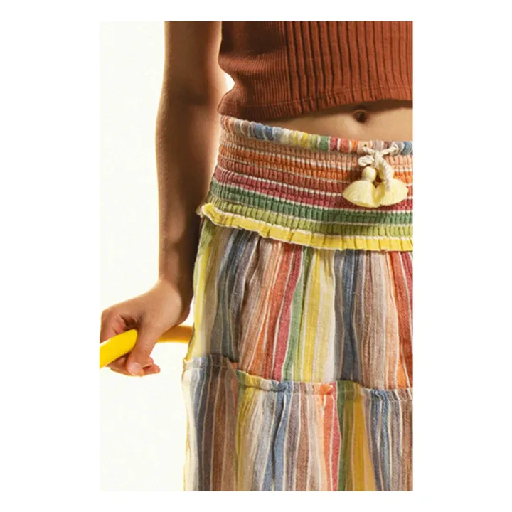 Jupe Brasilito Rayée | Jaune- Image produit n°2