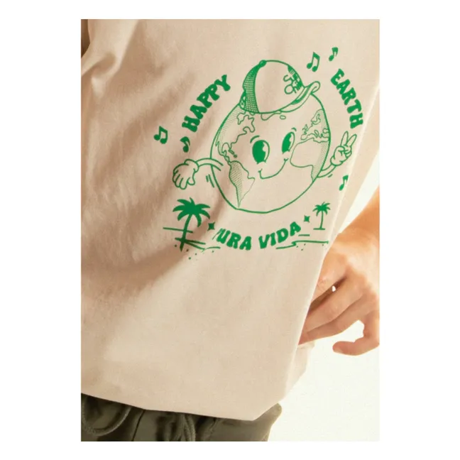 T-Shirt Happy Earth | Craie