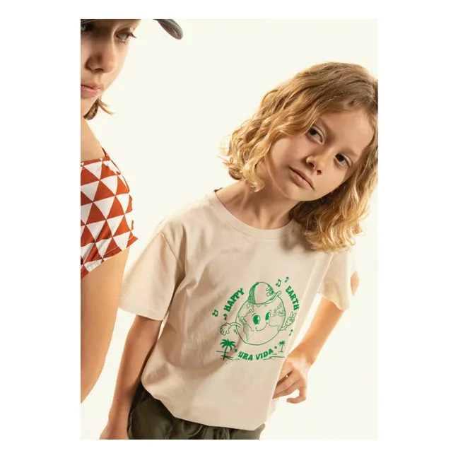 T-Shirt Happy Earth | Craie