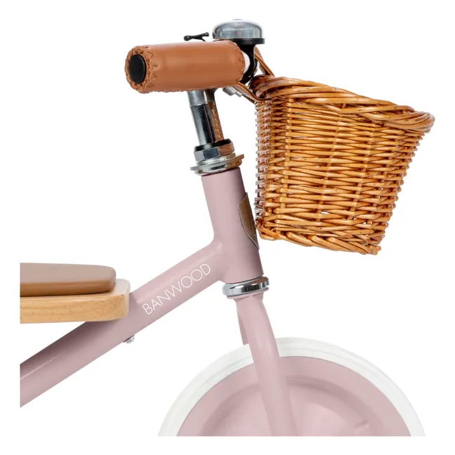 Triciclo de metal y madera | Rosa Viejo