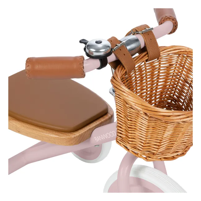 Triciclo de metal y madera | Rosa Viejo