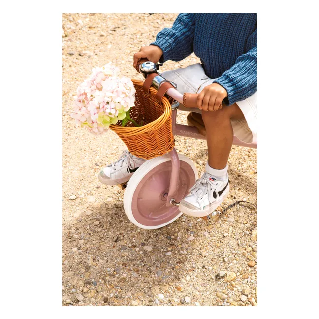 Tricycle en métal et bois | Vieux Rose