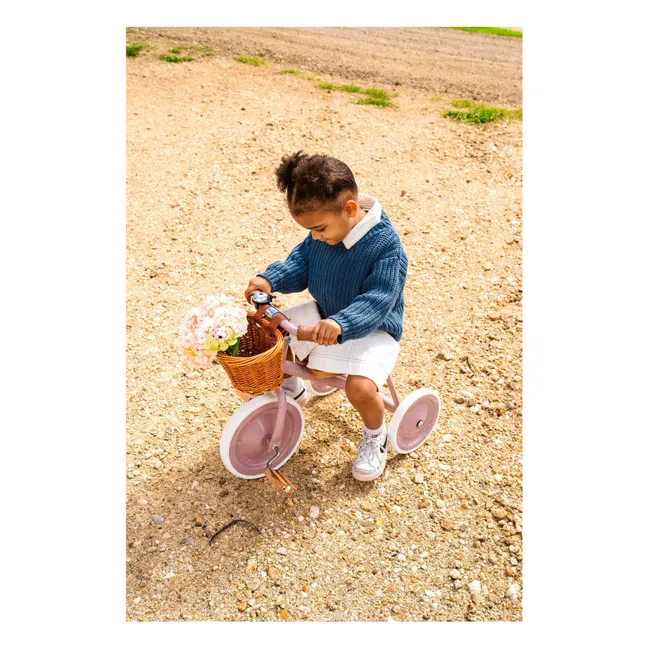 Tricycle en métal et bois | Vieux Rose