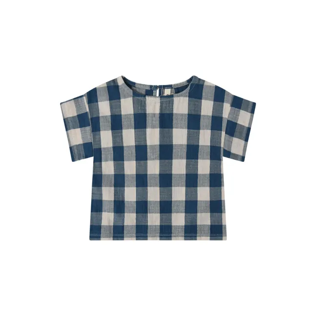 Vichy-T-Shirt | Blau