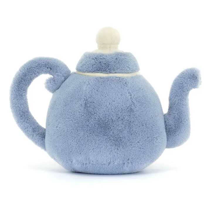 Peluche Théière Vicky | Bleu ciel- Image produit n°3
