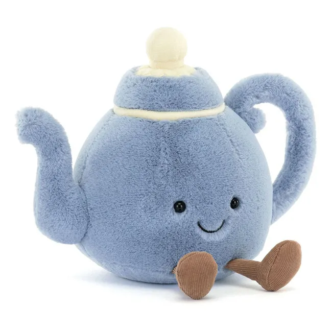 Peluche Théière Vicky | Bleu ciel