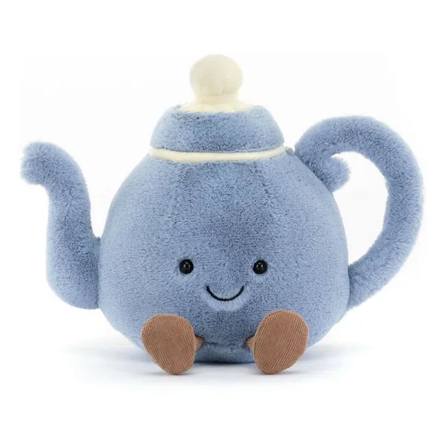 Peluche Théière Vicky | Bleu ciel