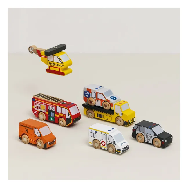 Rettungsfahrzeuge - Satz von 7