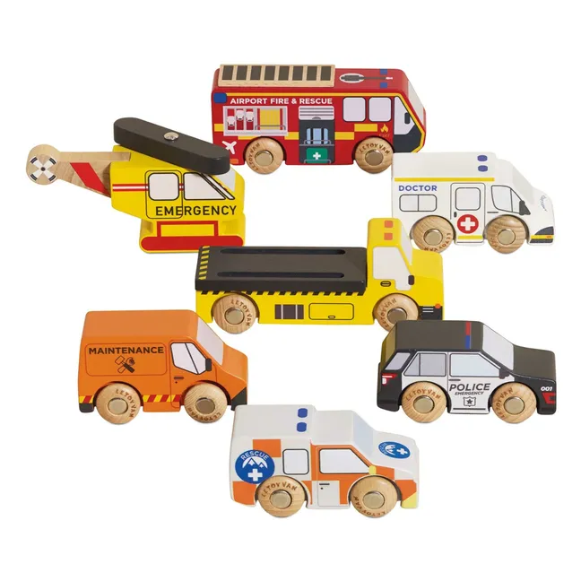 Rettungsfahrzeuge - Satz von 7