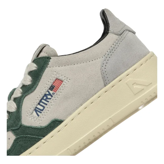 Cestini per bambini Medalist Low Bicolores Suède | Verde scuro