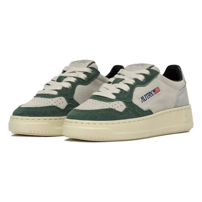 Baskets Kids Medalist Low Bicolores Suède | Vert foncé