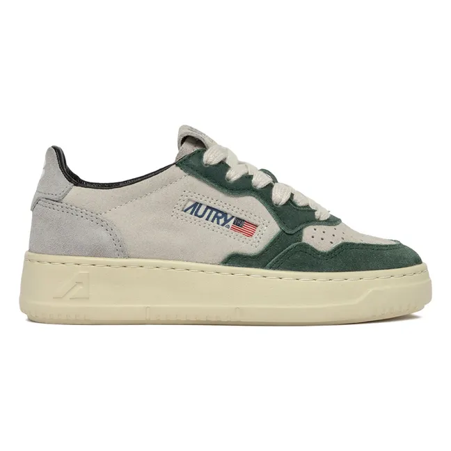 Baskets Kids Medalist Low Bicolores Suède | Vert foncé