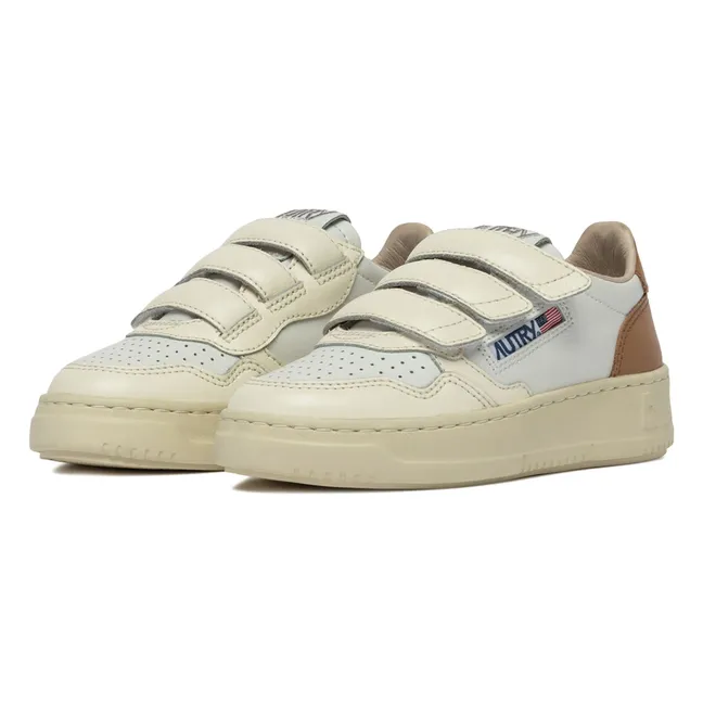 Baskets Kids Kidstripes Low Cuir | Marron