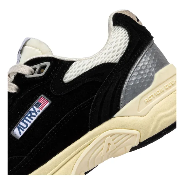 Sneakers Hyperway Low in pelle scamosciata | Nero