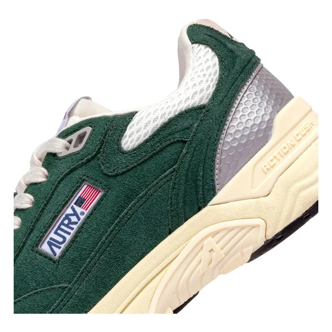 Sneakers Hyperway Low in pelle scamosciata | Verde