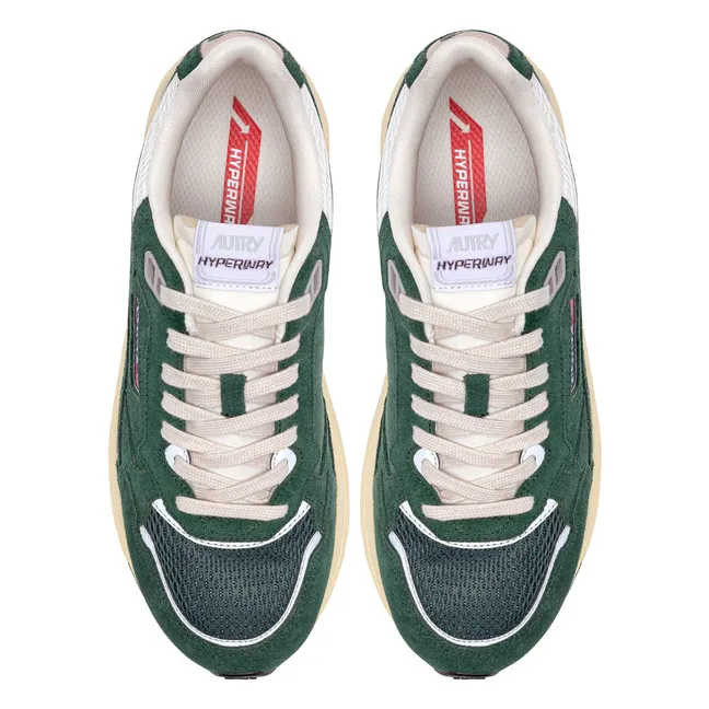 Baskets Hyperway Low Suède | Vert