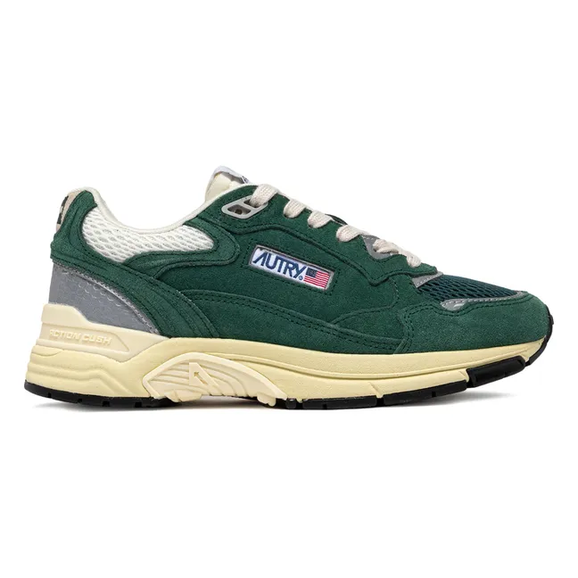 Sneakers Hyperway Low in pelle scamosciata | Verde