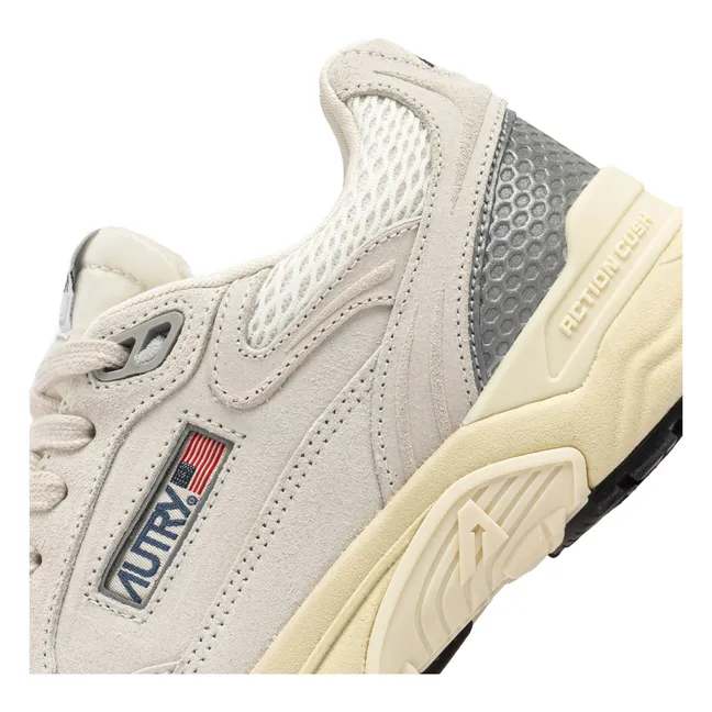 Sneakers Hyperway Low in pelle scamosciata | Bianco