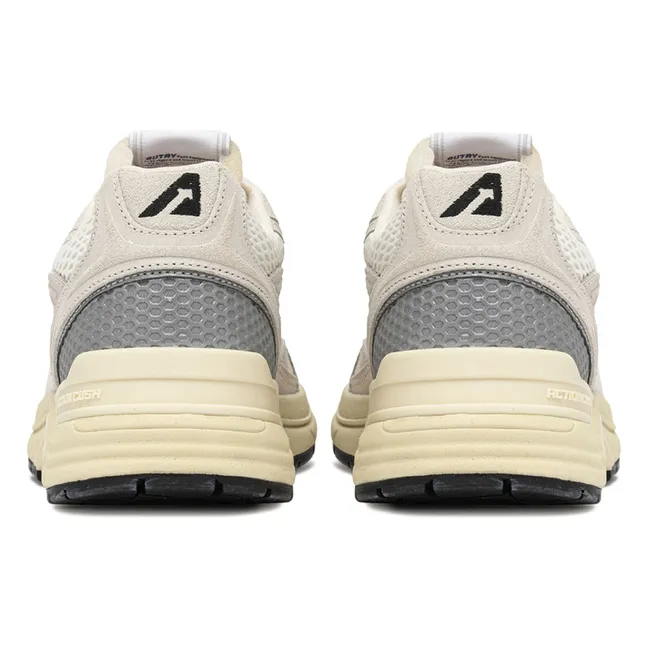 Hyperway Low Suede Sneakers | White