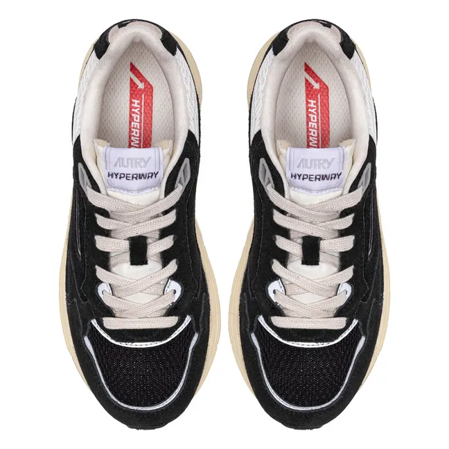 Hyperway Low Suede Sneakers | Black