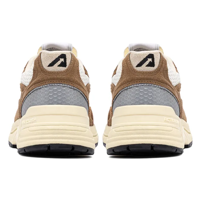 Hyperway Low Suede Sneakers | Taupe brown