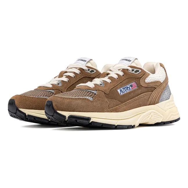 Hyperway Low Suede Sneakers | Taupe brown