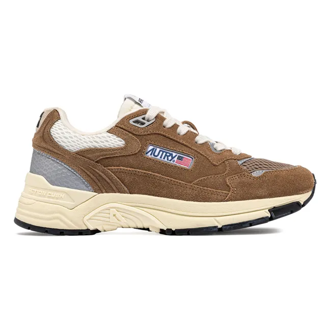 Hyperway Low Suede Sneakers | Taupe brown