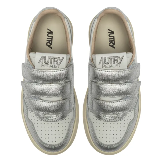 Cestini per bambini Kidstripes Low Bicolores | Argento