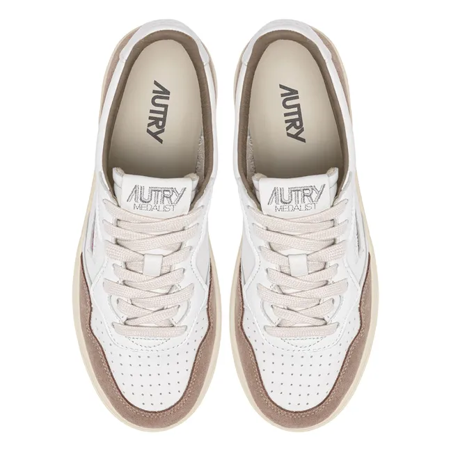 Medalist Low Goatskin/Suede Sneakers | Tabacco