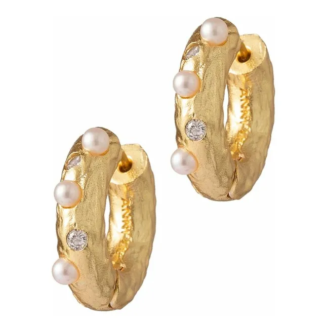 Boucles d'Oreilles Gem | Doré