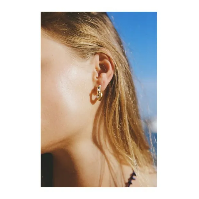 Boucles d'Oreilles Gem | Doré