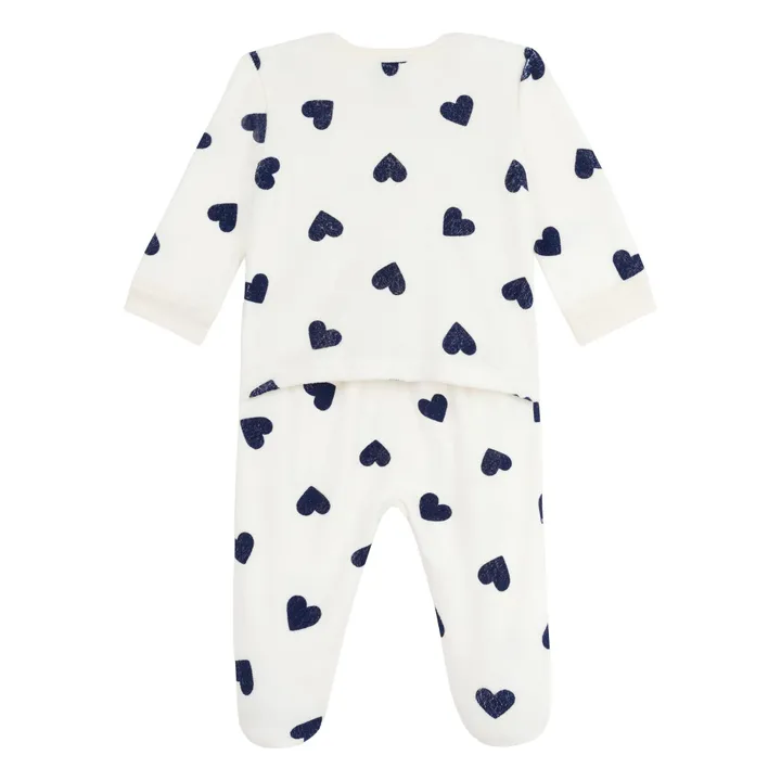 Dormir Bien Corazones Pijama PB | Crudo- Imagen del producto n°1