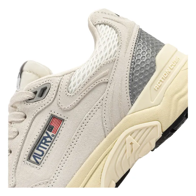 Baskets Hyperway Low Suède | Blanc