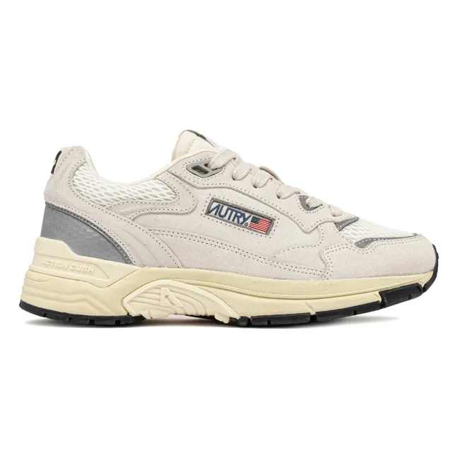 Baskets Hyperway Low Suède | Blanc