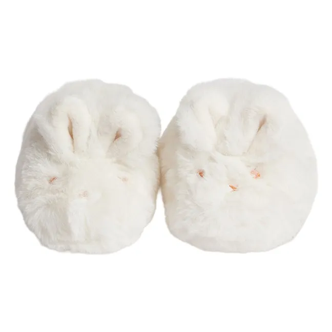 Chaussons Lapin Exclusif Fibres Recyclées | Blanc